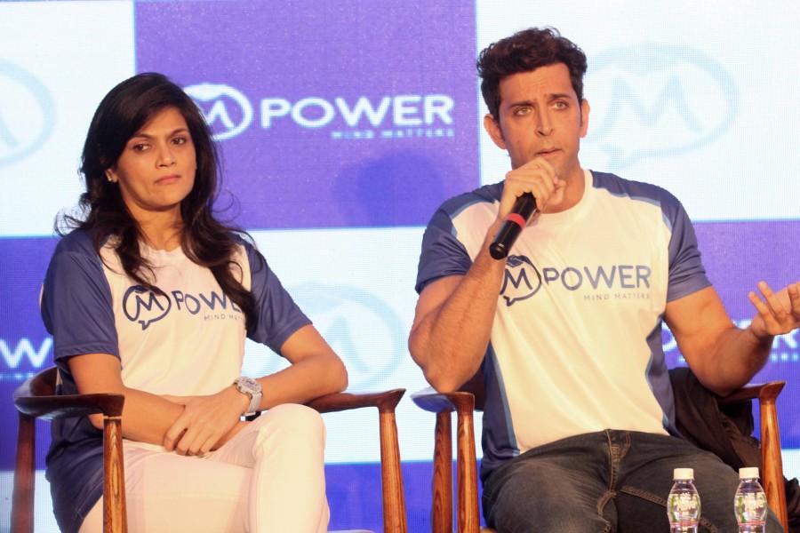 Photos of Bollywood actor Hrithik Roshan launches Mpower's Everyday Heroes campaign in Mumbai. Hrithik Roshan,Mpower's Everyday Heroes campaign,Mpower Everyday Heroes campaign,Actor Hrithik Roshan,Neerja Birla,Hrithik & Neerja Birla