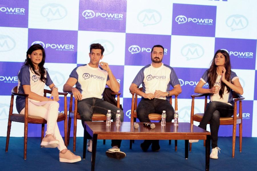 Photos of Bollywood actor Hrithik Roshan launches Mpower's Everyday Heroes campaign in Mumbai. Hrithik Roshan,Mpower's Everyday Heroes campaign,Mpower Everyday Heroes campaign,Actor Hrithik Roshan,Neerja Birla,Hrithik & Neerja Birla