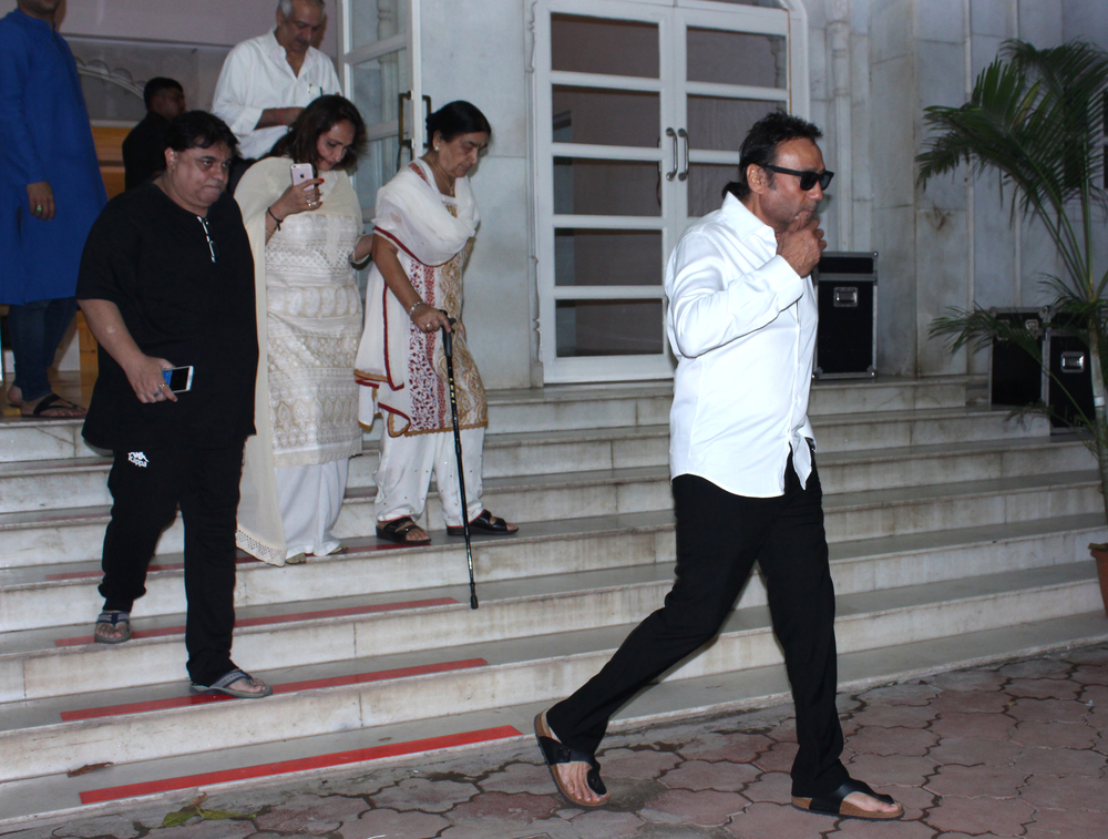 Jackie Shroff at Prayer meeting of Shilpa Shetty's father Surendra Shetty. Shilpa Shetty,Prayer meet for Shilpa Shetty's father,Amitabh Bachchan,Aishwarya Rai Bachchan,Preity Zinta,Vidya Balan,Shilpa Shetty Prayer meet,Celebs at Shilpa Shetty Prayer meet,Shilpa Shetty Prayer meet pics,Shilpa Shetty Prayer meet images,Shilpa