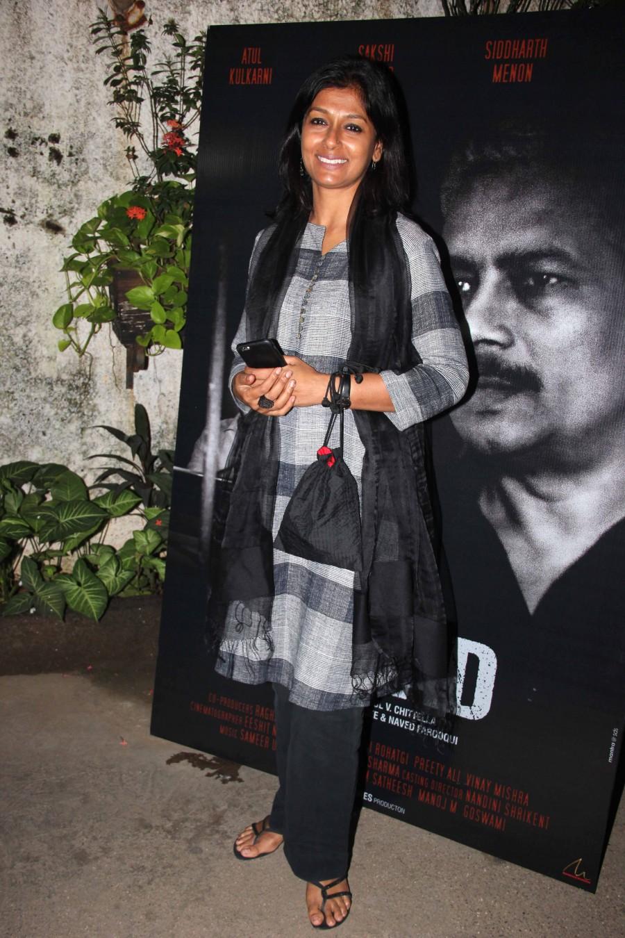 Nandita Das at Azad short film Special Screening. Azad short film Special Screening,Azad short film,Mannara Chopra,Gulshan Devaiya,Jackie Shroff,Nandita Das,Nitya Mehra,Shriya Pilgaonkar,Siddharth Menon,Sudhir Mishra,Atul Kulkarni,Vinay Pathak,Azad Special Screening,Azad Special Screening pics,Azad Speci