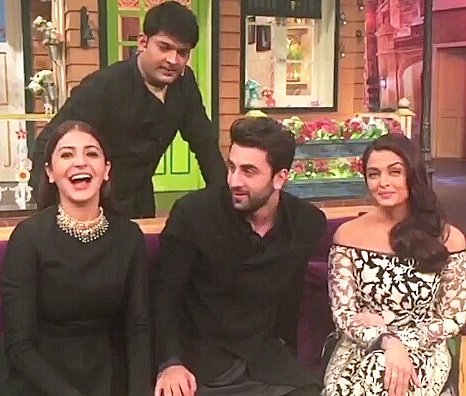 Photos of Actor Ranbir Kapoor, Aishwarya Rai, Anushka Sharma promote Ae Dil Hai Mushkil at Kapil Sharma's show. Anushka Sharma,Ae Dil Hai Mushkil,Ae Dil Hai Mushkil promotion,Ae Dil Hai Mushkil at Kapil Sharma,Ae Dil Hai Mushkil at Kapil Sharma Show,Ae Dil Hai Mushkil movie promotion,Aishwarya rai Bachchan,Ranbir Kapoor and Aishwarya Rai,Ae Dil Hai Mushkil pics,Ae