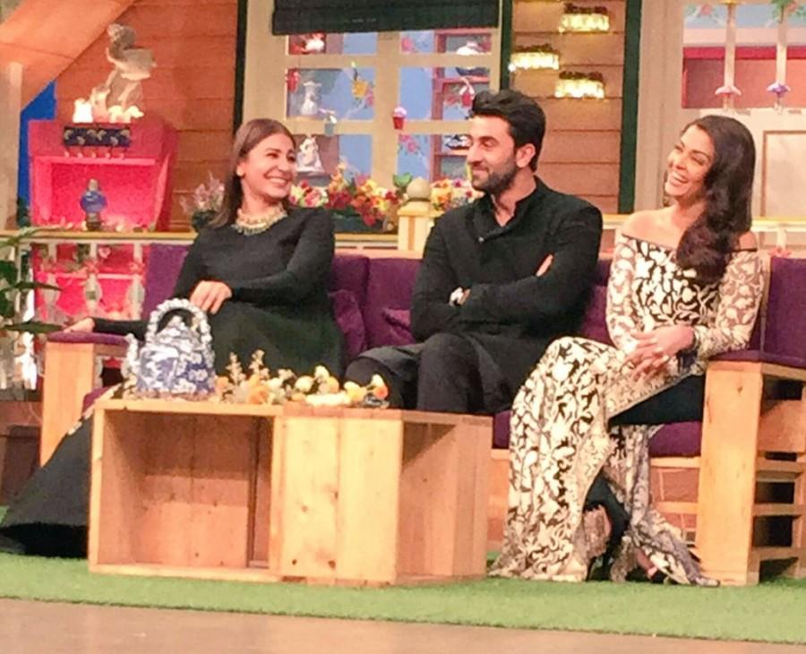 Photos of Actor Ranbir Kapoor, Aishwarya Rai, Anushka Sharma promote Ae Dil Hai Mushkil at Kapil Sharma's show. Anushka Sharma,Ae Dil Hai Mushkil,Ae Dil Hai Mushkil promotion,Ae Dil Hai Mushkil at Kapil Sharma,Ae Dil Hai Mushkil at Kapil Sharma Show,Ae Dil Hai Mushkil movie promotion,Aishwarya rai Bachchan,Ranbir Kapoor and Aishwarya Rai,Ae Dil Hai Mushkil pics,Ae