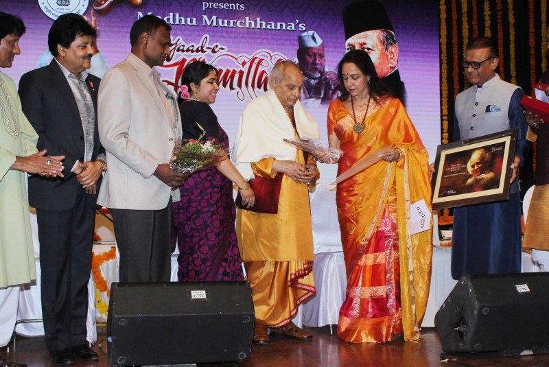 Photos of Hema Malini, Pandit Jasraj at Ustad Bismillah Khan centennial celebrations. Hema Malini,Pandit Jasraj,Ustad Bismillah Khan centennial celebrations,Ustad Bismillah Khan