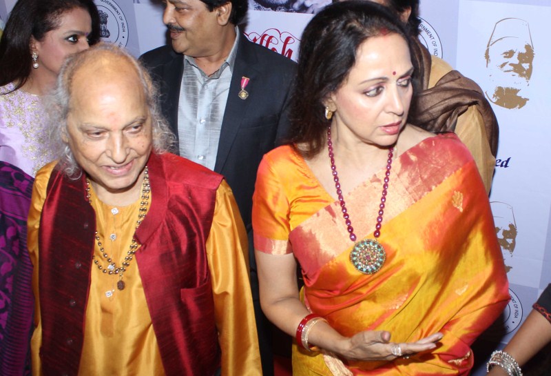 Photos of Hema Malini, Pandit Jasraj at Ustad Bismillah Khan centennial celebrations. Hema Malini,Pandit Jasraj,Ustad Bismillah Khan centennial celebrations,Ustad Bismillah Khan