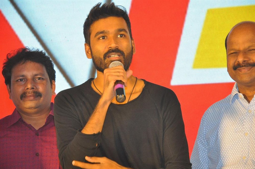 Telugu movie Dharma Yogi Audio Launch event held at Hyderabad. Celebs like Dhanush, Karunya Chowdary, Chetana Uttej, Suresh Kondeti, Leona Lishoy, Ramajogayya Sastry, Nisha, Krishnudu, KL Damodar Prasad, Raj Kandukuri, RP Patnaik, Satish, Vamsi, Shashi Bhushan, Kamal Kaumar, Nani, Jhansi, Bucha Ramakrishna and others graced the event. Dharma Yogi audio launch,Dharma Yogi,Dharma Yogi audio,Dhanush,Nani,Kodi,Karunya Chowdary,Chetana Uttej,Suresh Kondeti,Leona Lishoy,Ramajogayya Sastry,Nisha,Krishnudu,KL Damodar Prasad,Raj Kandukuri,RP Patnaik