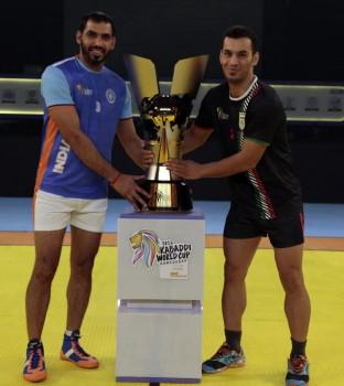 India fought off a tough challenge from Iran to win their third successive Kabaddi World Cup here on Saturday. In perhaps the most exciting match of this World Cup, the Indians overturned a first-half deficit with a superb second-half performance to win 38-29.