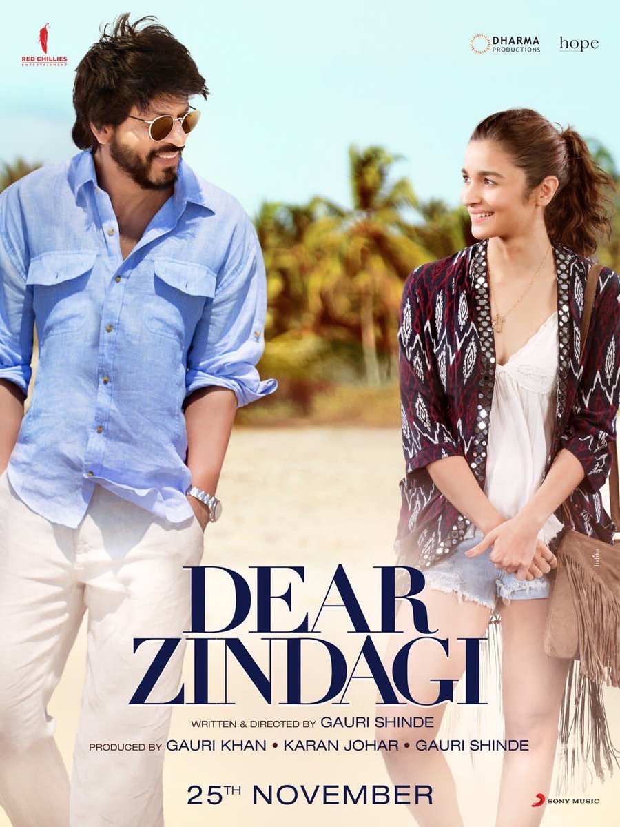 Dear Zindagi is an upcoming Bollywood drama film directed by Gauri Shinde and produced by Gauri Khan, Karan Johar, and R Balki under the banners of Red Chillies Entertainment, Dharma Productions. The film stars Shah Rukh Khan and Alia Bhatt in the lead role, while Aditya Roy Kapur, Kunal Kapoor, Angad Bedi, Siddharth Shukla and Ira Dubey appear in the supporting role. Dear Zindagi,Dear Zindagi First Look poster,.Dear Zindagi poster,Shah Rukh Khan,Alia Bhatt,Shah Rukh Khan and Alia Bhatt,Shah Rukh Khan and Alia Bhatt in Dear Zindagi,Dear Zindagi pics,Dear Zindagi images,Dear Zindagi photos,Dear Zindagi stills,Dear Zinda