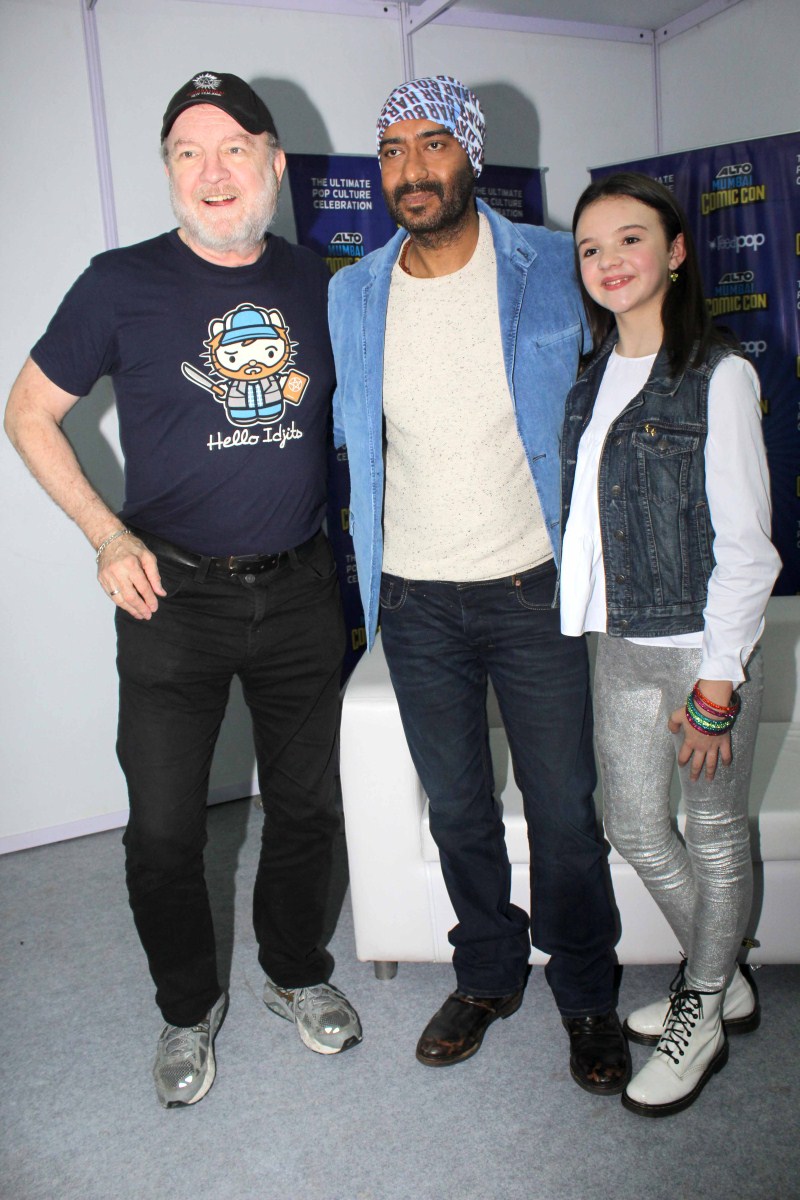 Photos of Bollywood Actor Ajay Devgn launches Shivaay comic and merchandise at Bombay exhibition center. Ajay Devgn,Shivaay comic,Shivaay,Shivaay movie promotion,Shivaay promotion,Actor Ajay Devgn,Bollywood Actor Ajay Devgn