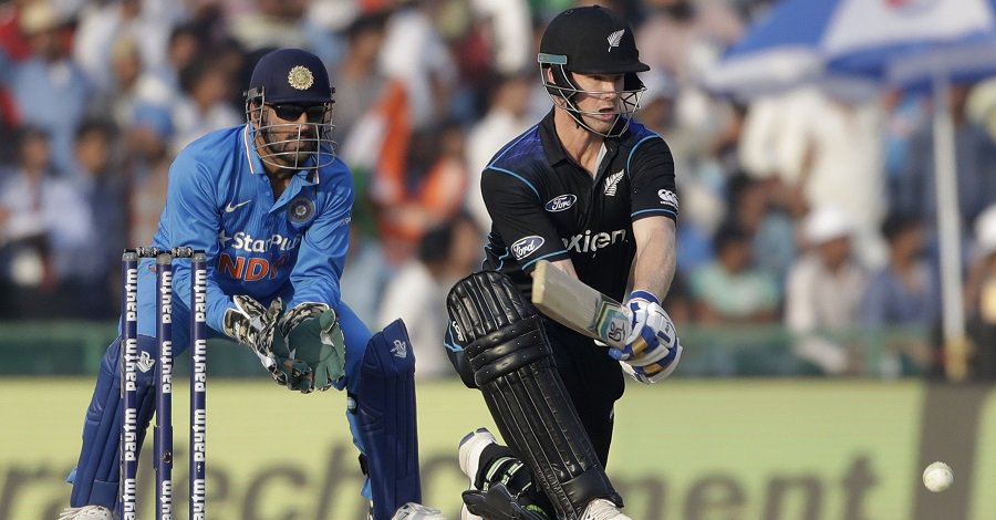 Martin Guptill (27 off 21) and Latham managed to score quickly after the first two silenced overs. The seventh over saw Yadav dismissing Guptill with a leg before wicket (LBW) decision. By this time, New Zealand were 46 for one in 6.4 overs. The partnership between captain Kane Williamson (22) and Latham lasted for only 34 runs as the former attempted a sweep off a Kedar Jadhav delivery that went on to hit the pads, resulting in a LBW. India beat New Zealand by 7 wickets,India beat New Zealand,India beats New Zealand,3rd ODI,India vs New Zealand,Virat Kohli,MS Dhoni