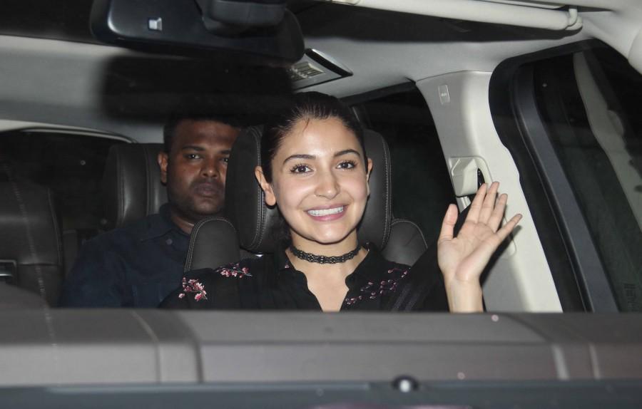 Bollywood actress Anushka Sharma spotted at the special screening of Ae Dil Hai Mushkil. Ae Dil Hai Mushkil,Ae Dil Hai Mushkil special screening,Kareena Kapoor,Karan Johar,Gauri Khan,Anushka Sharma,Neetu Singh,Rishi Kapoor,Twinkle Khanna,Kiran Rao,Ae Dil Hai Mushkil special screening pics,Ae Dil Hai Mushkil special screening images,Ae Dil Hai