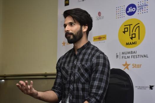 Photos of Bollywood actor Shahid Kapoor at MAMI Mela.