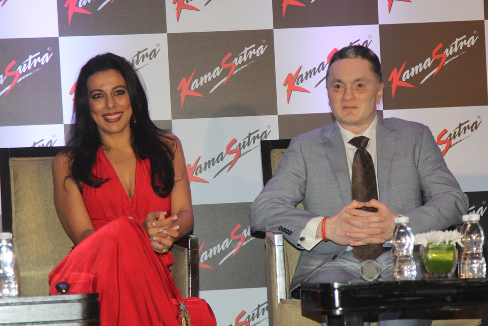 Photos of Bollywood Actress Pooja Bedi during the launch of KamaSutra Honeymoon Surprise Pack, in Mumbai, on Oct 21, 2016. Pooja Bedi,KamaSutra Honeymoon Surprise Pack,KamaSutra Honeymoon,Honeymoon Surprise Pack,KamaSutra,kamasutra condoms,kamasutra condom,Pooja Bedi launches KamaSutra Honeymoon Surprise Pack