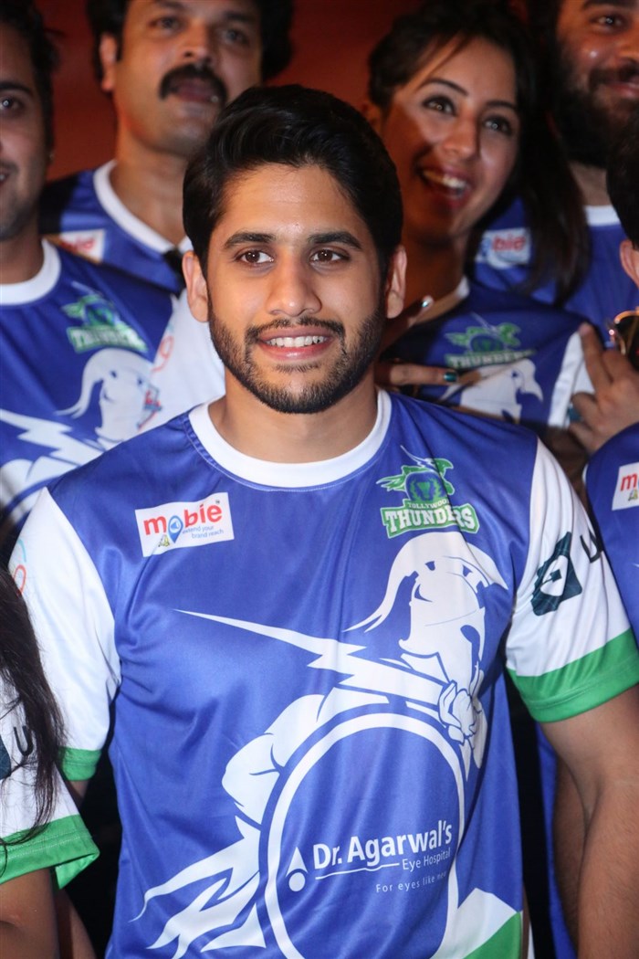Naga Chaitanya at Celebrity Badminton League Launch. Celebrity Badminton League Launch,Celebrity Badminton League,Naga Chaitanya,Arya,Jayaram,Prasanna,Vaibhav Reddy,Tarun,Srikanth,Lakshmi Manchu,Aindrita Ray,Sanjjanaa,Tejaswi Madivada,Suja Varunee,Sudheer Babu,Iniya,Gayathrie Shankar,Rupa Manjari,Sanghavi