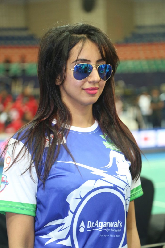 Sanjana at Celebrity Badminton League Launch. Celebrity Badminton League Launch,Celebrity Badminton League,Naga Chaitanya,Arya,Jayaram,Prasanna,Vaibhav Reddy,Tarun,Srikanth,Lakshmi Manchu,Aindrita Ray,Sanjjanaa,Tejaswi Madivada,Suja Varunee,Sudheer Babu,Iniya,Gayathrie Shankar,Rupa Manjari,Sanghavi