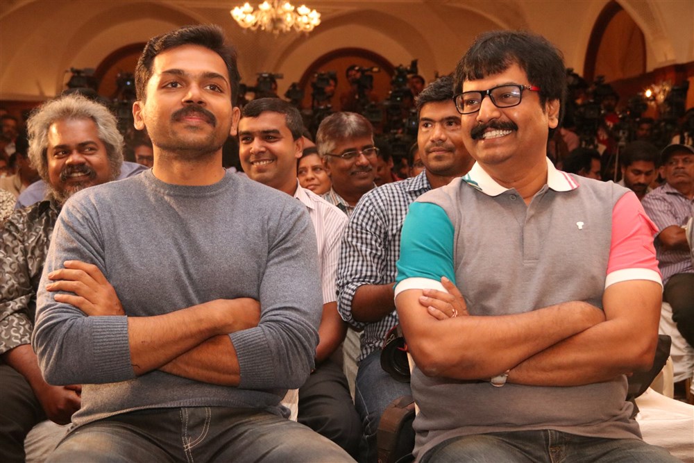 Tamil movie Kaashmora Press Meet event held at Chennai. Celebs like Karthi, Vivek, SR Prakashbabu, Gokul, Om Prakash, VJ Sabu Joseph, SR Prabhu and others graced the event. Kaashmora Press Meet,Kaashmora,Karthi,Vivek,SR Prakashbabu,Gokul,Om Prakash,VJ Sabu Joseph,SR Prabhu,Kaashmora Press Meet pics,Kaashmora Press Meet images,Kaashmora Press Meet photos,Kaashmora Press Meet stills,Kaashmora Press Meet pictures