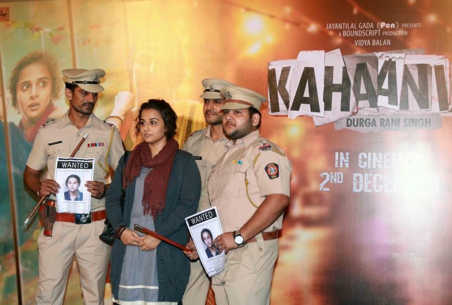 Photos of Filmmaker Sujoy Ghosh and actress Vidya Balan during the trailer launch of film Kahaani 2 on Oct 25, 2016. Vidya Balan,Vidya Balan at Kahani 2 trailer launch,Kahani 2 trailer launch,Kahani 2 trailer,Kahani 2 trailer launch pics,Kahani 2 trailer launch images,Kahani 2 trailer launch photos,Kahani 2 trailer launch stills,Kahani 2 trailer launch pictures