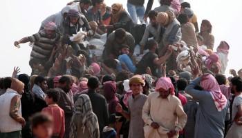Iraqis,Islamic State,Mosul,Fleeing one war-torn country to another,refugees,Iraq refugees,Syria,northeastern Syria,Iraqi refugees