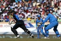 New Zealand skipper Kane Williamson won the toss and chose to bat against India in the fourth One-Day International (ODI) at the JSCA International Stadium here on Wednesday.