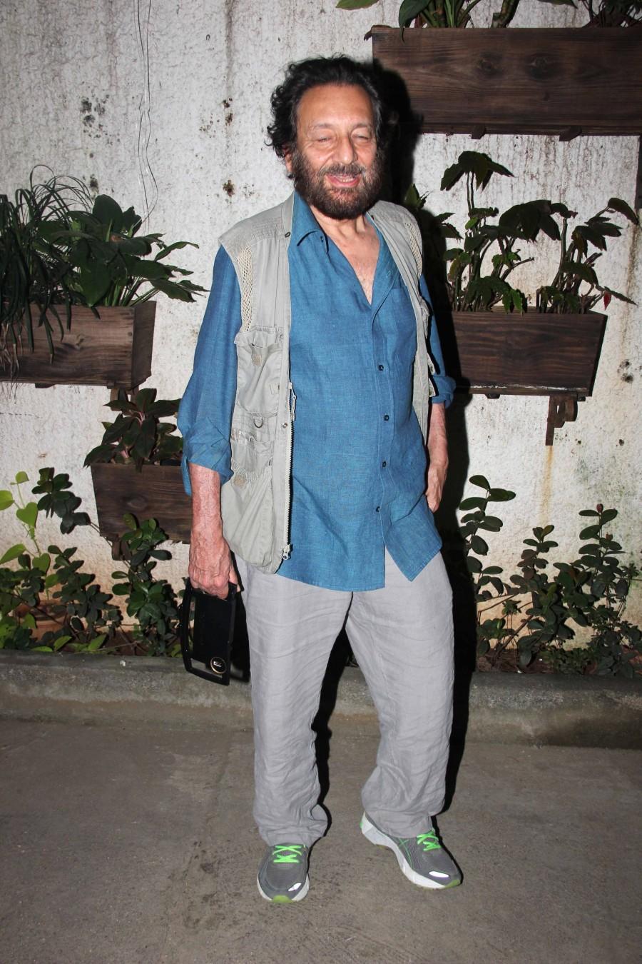 The recent screening of Shivaay was a star-studded affair. Bollywood stars like Rajkumar Hirani, Rohit Shetty, Shekhar Kapur were spotted at the special screening of Shivaay. Rajkumar Hirani,Rohit Shetty,Shekhar Kapur,Shivaay special screening,Shivaay special screening pics,Shivaay special screening images,Shivaay special screening photos,Shivaay special screening stills,Shivaay special screening pictures,special screening Shi