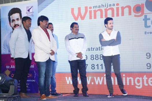 Photos of Telugu Actor Akhil Akkineni for Winning Teams Magazine and Trophy Launch at Taj Gateway Vijayawada.