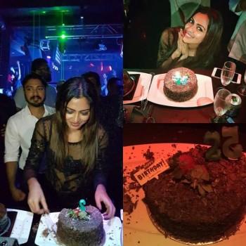South Indian Actress Amala Paul celebrated her 25th birthday in Kuala Lumpur, Malaysia. Currently Amala Paul is working in Kannada movie Hebbuli with Sudeep and Tamil movie Vada Chennai with Dhanush.