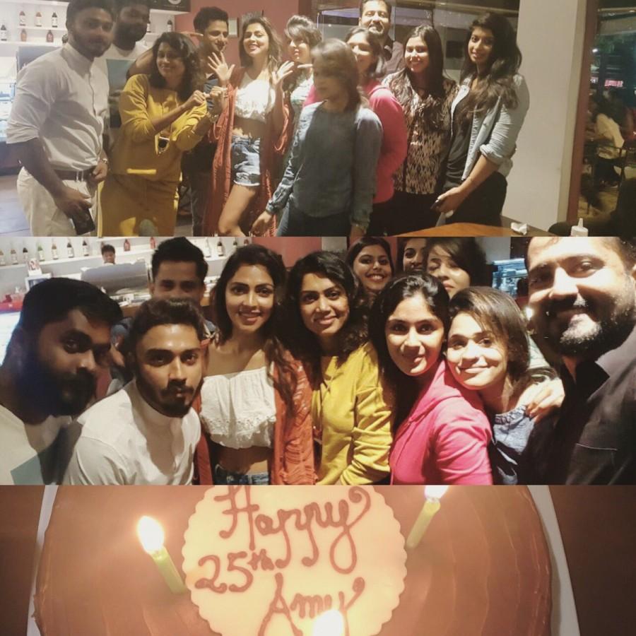 South Indian Actress Amala Paul celebrated her 25th birthday in Kuala Lumpur, Malaysia. Currently Amala Paul is working in Kannada movie Hebbuli with Sudeep and Tamil movie Vada Chennai with Dhanush. Amala Paul,Amala Paul 25th birthday celebration,Amala Paul 25th birthday,Amala Paul birthday celebration,Amala Paul birthday celebration pics,Amala Paul birthday celebration images,Amala Paul birthday celebration photos,Amala Paul birthday celebration sti