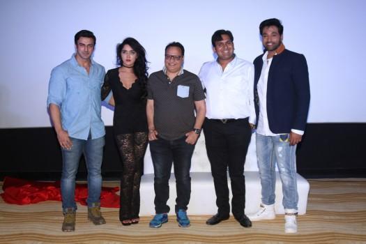 Photos of Actors Rajbir Singh, Divya Singh and Akshay Rangshahi during the song launch of film Ishq Junoon, in Mumbai, on Oct 26, 2016.