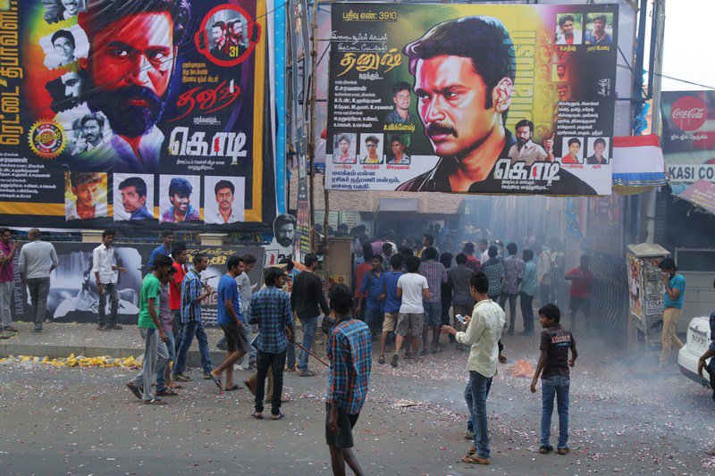 Photos of Dhanush Fans celebrates Kodi First Day First Show in Kasi Theatre in Chennai. Dhanush,Kodi,Kodi celebration,Kodi celebration pics,Kodi celebration images,Kodi celebration photos,Kodi celebration stills,Kodi First Day First Show,Kodi FDFS,Kodi FDFS pics,Kodi FDFS images,Kodi FDFS photos,Kodi FDFS stills,Kodi FDFS pictures