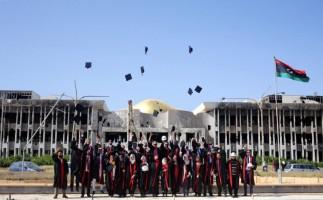 College graduates,Benghazi University,Libyan school,Student clashes,College graduates in a war zone