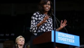 US election 2016,US election,Hillary Clinton,Michelle Obama,Hillary Clinton and Michelle Obama,First lady Michelle Obama,Michelle Obama campaigns with Clinton,Michelle Obama joins Hillary Clinton