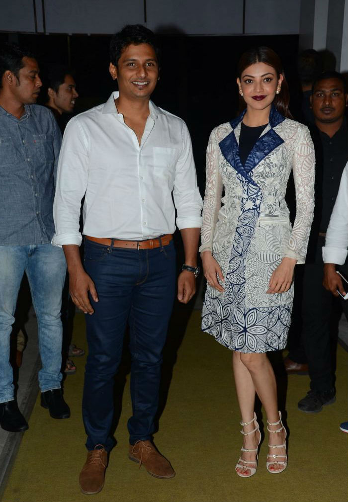 Telugu movie Entha Varaku ee Prema audio launch event held at Hyderabad. Celebs like Jiiva and Kajal Aggarwal and others graced the event. Entha Varaku ee Prema audio launch,Entha Varaku ee Prema,Entha Varaku ee Prema music,Jiiva and Kajal Aggarwal,Jiiva,Kajal Aggarwal,Entha Varaku ee Prema audio launch pics,Entha Varaku ee Prema audio launch images,Entha Varaku ee Prema audio launch photos,