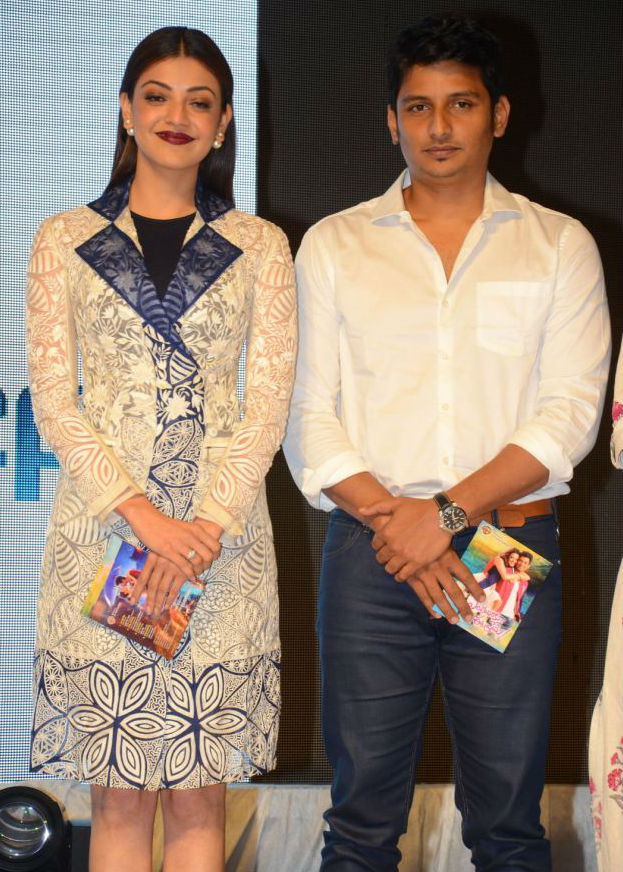 Telugu movie Entha Varaku ee Prema audio launch event held at Hyderabad. Celebs like Jiiva and Kajal Aggarwal and others graced the event. Entha Varaku ee Prema audio launch,Entha Varaku ee Prema,Entha Varaku ee Prema music,Jiiva and Kajal Aggarwal,Jiiva,Kajal Aggarwal,Entha Varaku ee Prema audio launch pics,Entha Varaku ee Prema audio launch images,Entha Varaku ee Prema audio launch photos,