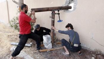 DIY weapons of Syria,Syria DIY weapons,Syrian tanks,Syrian missiles,Syrian mortars,Dahiyat al-Assad