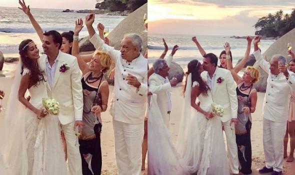 Photos of Bollywood actress Lisa Haydon marries beau Dino Lalvani.