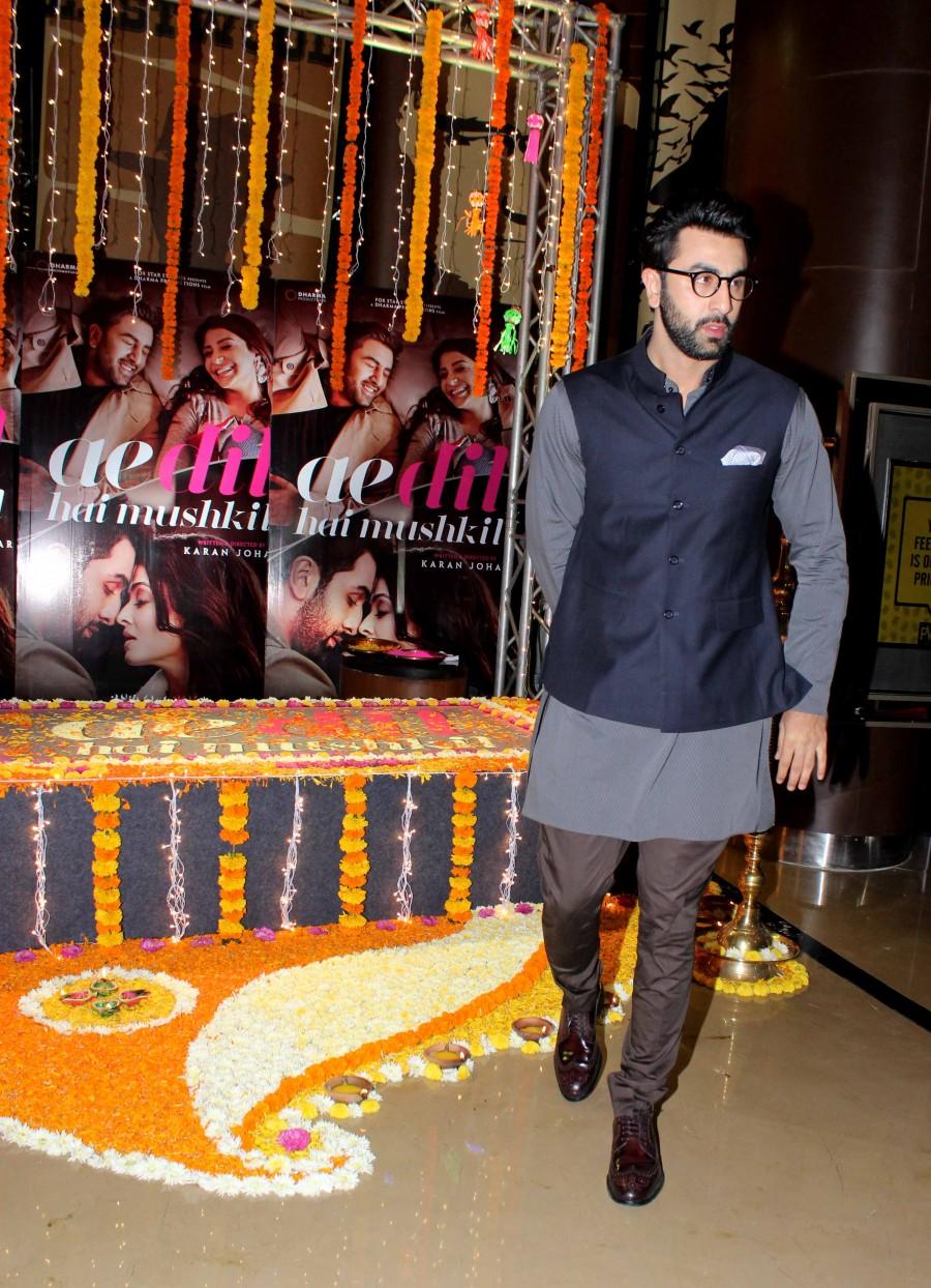 Photos of Bollywood actor Ranbir Kapoor and Anushka Sharma visit PVR for the promotion of film Ae Dil Hai Mushkil. Ranbir Kapoor,Anushka Sharma,Ranbir Kapoor and Anushka Sharma,Ae Dil Hai Mushkil,Ae Dil Hai Mushkil PROMOTION,ae dil hai mushkil movie promotions