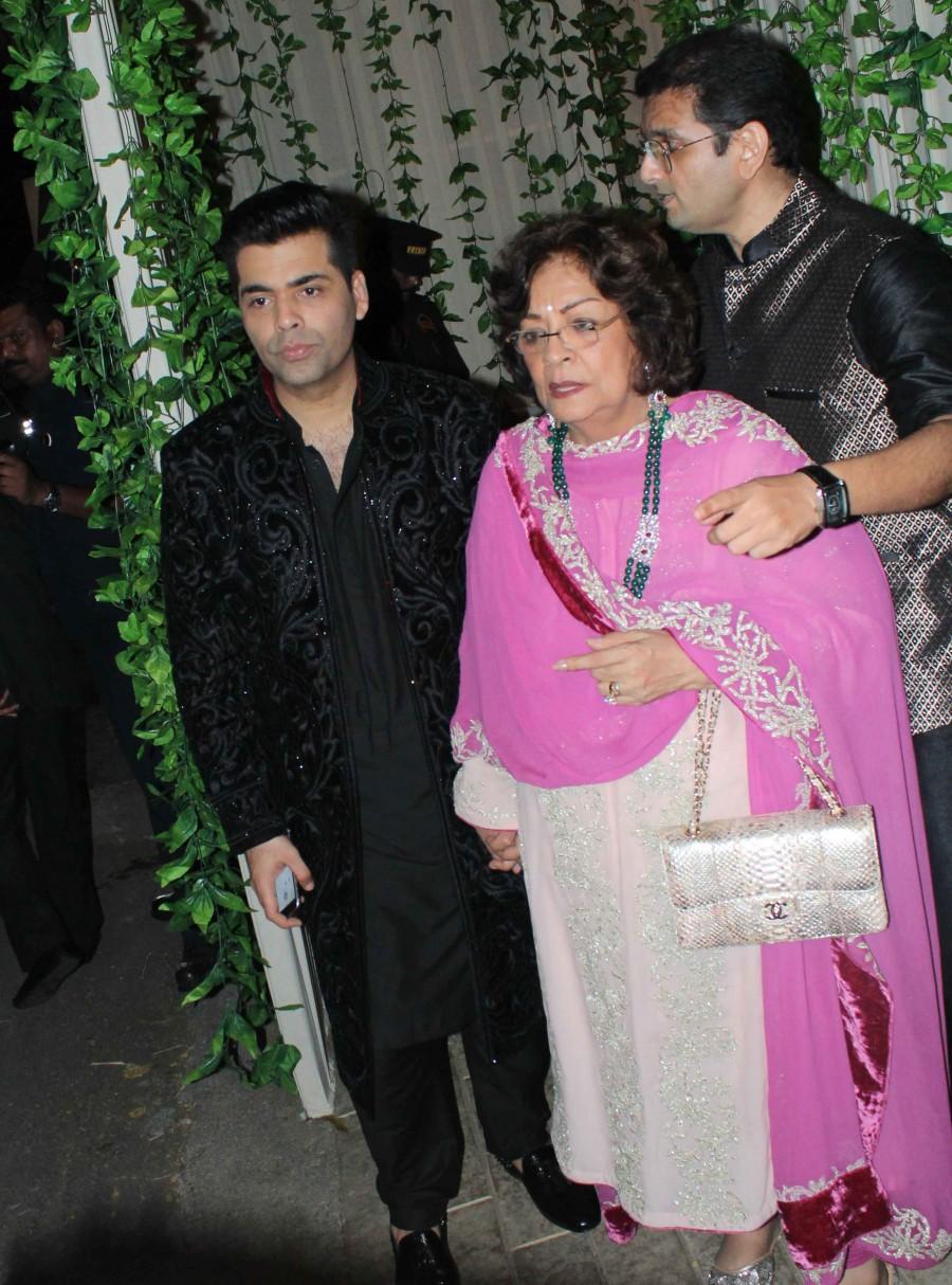 Karan Johar at Amitabh Bachchan's diwali party. Sonam Kapoor,Karan Johar,Taapsee Pannu,R. Madhavan,Amitabh Bachchan's diwali party,Amitabh Bachchan diwali party,Amitabh Bachchan