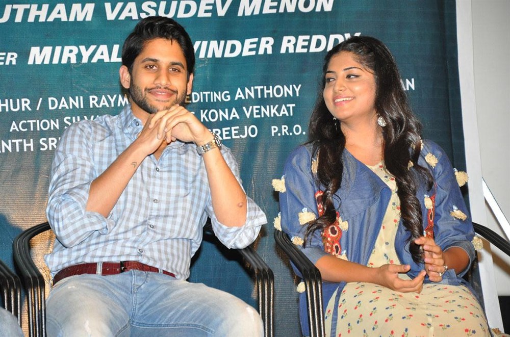 Telugu movie Saahasam Swaasaga Saagipo press meet event held at Hyderabad. Celebs like Actor Akkineni Naga Chaitanya, Actress Manjima Mohan, Director Gautham Menon, Dil Raju, Miryala Ravinder Reddy, Bellamkonda Suresh, Kona Venkat and others graced the event. Saahasam Swaasaga Saagipo press meet,Saahasam Swaasaga Saagipo,Naga Chaitanya,Manjima Mohan,Gautham Menon,Saahasam Swaasaga Saagipo press meet pics,Saahasam Swaasaga Saagipo press meetimages,Saahasam Swaasaga Saagipo press meet photos,Saahasam Swaasaga Sa