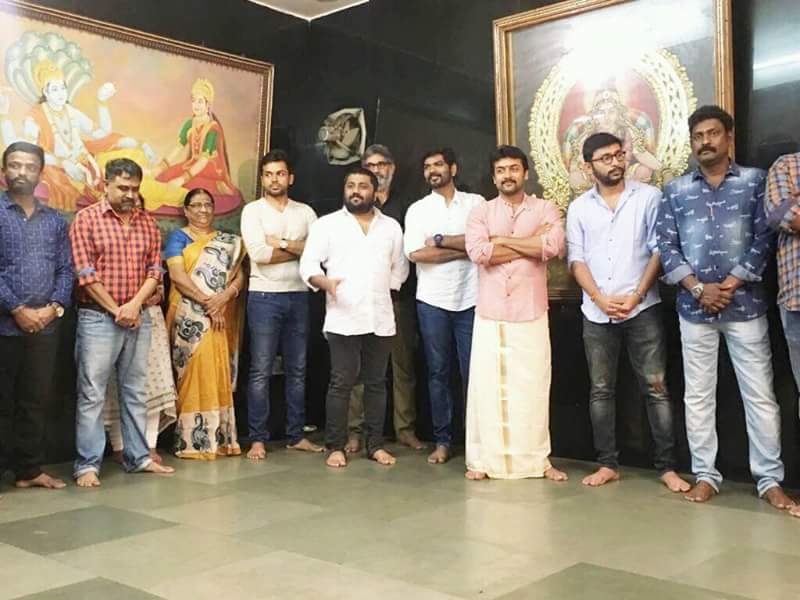 Thaana Serntha Koottam movie launch held at Chennai. Suriya, Vignesh Shivan, Karthi, KE Gnanavel Raja, Dinesh Krishna, Lingusamy, RJ Balaji, Rajasekar Pandian, Pandiraj and others graced the event. Suriya,Vignesh Sivan,Thaana Serntha Koottam movie launch,Thaana Serntha Koottam,Thaana Serntha Koottam movie pooja,Thaana Serntha Koottam movie launch pics,Thaana Serntha Koottam movie launch images,Thaana Serntha Koottam movie launch photos,Thaana Sernth