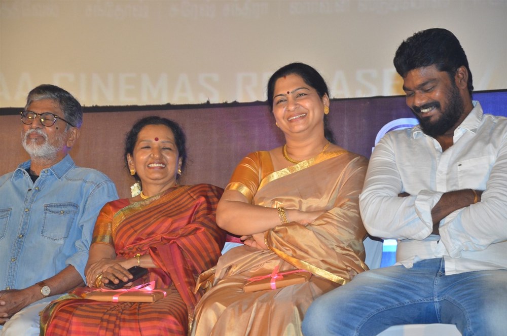 Tamil movie Saithan Audio Launch held at Chennai. Celebs like Vijay Antony, Arundhathi Nair, SA Chandrasekar, Shoba Chandrasekhar, Kitty, Pradeep Krishnamoorthy, Fathima Vijay Antony, YG Mahendran, GNR Kumaravelan, Ishari K Ganesh, Sudha Mahendra, SR Prabhu, Meera Krishnan, Shibu Thameen, Katrakatta Prasad and others graced the event. Saithan Audio Launch,Saithan Audio,Saithan,Vijay Antony,Arundhathi Nair,SA Chandrasekar,Saithan Audio Launch pics,Saithan Audio Launch images,Saithan Audio Launch photos,Saithan Audio Launch stills,Saithan Audio Launch pictures