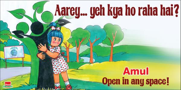 Campaign to save trees Amul,Amul butter,Amul Posters,Amul ads,impressive ads,my choice,yemen,Smriti Irani,photos