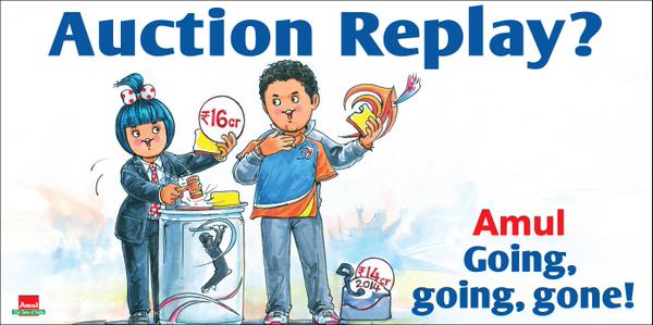 IPL Auction Amul,Amul butter,Amul Posters,Amul ads,impressive ads,my choice,yemen,Smriti Irani,photos