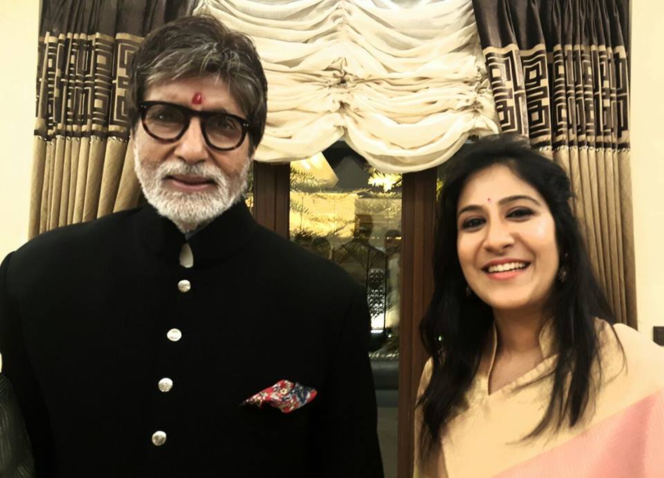 Singer Shweta Mohan with Amitabh Bachchan Diwali bash,amitabh bachchan,mammootty,Akkineni Nagarjuna,prabhu,jayaram,manju warrier,celebs attend diwali bash in thrissur,kalyan group diwali celebration