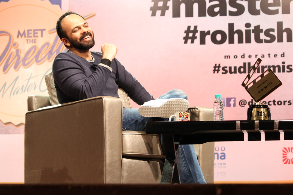 Photos of Bollywood filmmaker Rohit Shetty during the 9th Master Class organised by Indian Film and Television Directors (IFTDA) in Mumbai. Rohit Shetty,Sudhir Mishra,Rohit Shetty at 9th Master Class organised by IFTDA,9th Master Class organised by IFTDA,IFTDA,Indian Film and Television Directors