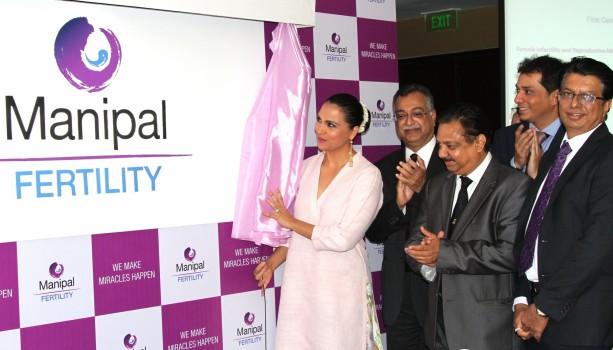Photos of Bollywood Actress Lara Dutta during the launch of Manipal Fertility clinic in Bengaluru on Nov 3, 2016.