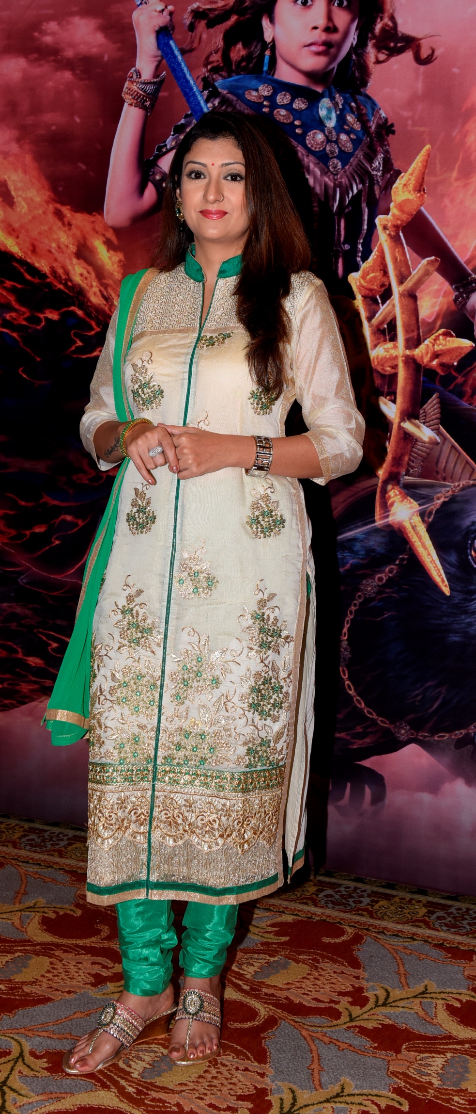 Juhi Parmar (Sangya & Chhaya) at the press meet of Karmphal Data Shani. Karmphal Data Shani,Karmphal Data Shani Press Meet,Karmphal Data Shani Press Meet pics,Karmphal Data Shani Press Meet images,Karmphal Data Shani Press Meet photos,Karmphal Data Shani Press Meet pictures