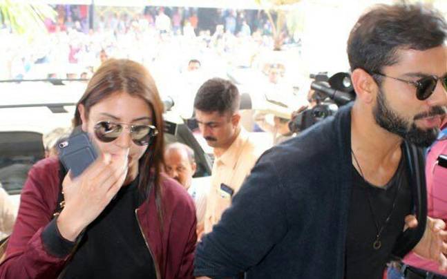 Photos of Indian Test captain Virat Kohli celebrates his 28th birthday with Anushka Sharma at the Queen Hotel in Rajkot. Virat Kohli,Virat Kohli birthday,Virat Kohli birthday celebrations,Virat Kohli celebrates his 28th birthday,Virat Kohli celebrates birthday with Anushka Sharma,Anushka Sharma,Virat Kohli birthday celebrations pics,Virat Kohli birthday celebrations images