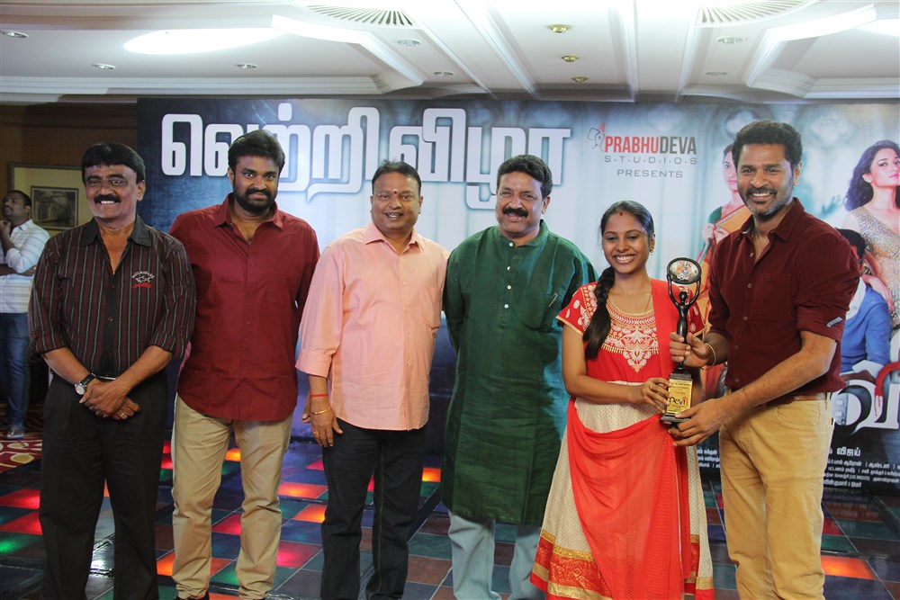 Tamil movie Devi success meet held at Chennai. Celebs like Prabhu Deva, Tamannaah, Vishal, Jayam Ravi, Karthi, Director Vijay, Anthony, RJ Balaji, Manush Nandan, Ishari K. Ganesh, R Parthiban, Lissy, Sathish, RV Udayakumar, KS Ravikumar, Meena, Bharath and Nassar graced the event. Devi Success Meet,Devi movie Success Meet,Prabhu Deva,Tamannaah,Vishal,Jayam Ravi,Karthi,Director Vijay,Anthony,RJ Balaji,Manush Nandan,Ishari K. Ganesh,R Parthiban,Lissy,Sathish