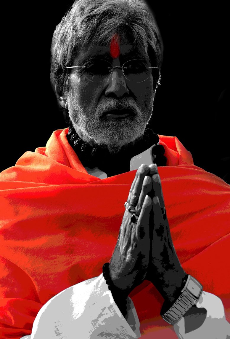 "In prayer for the aarti for 'Sarkar 3' on the beach of the Arabian Sea off Juhu and behind one of the prominent hotels of the area. The sinister serious looks even for the Ganesh aarti, is deliberate and pertinent for the scene," he wrote on his blog. "The aarti has been sung by me. No, it is not the same one I did for Siddhivinak Temple, it is differently placed, more pertinent to the events of the story of the film," he added. Amitabh Bachchan,Amitabh Bachchan sings Ganesh Aarti,Sarkar 3,Ganesh Aarti in Sarkar 3,Megastar Amitabh Bachchan,Ram Gopal Varma