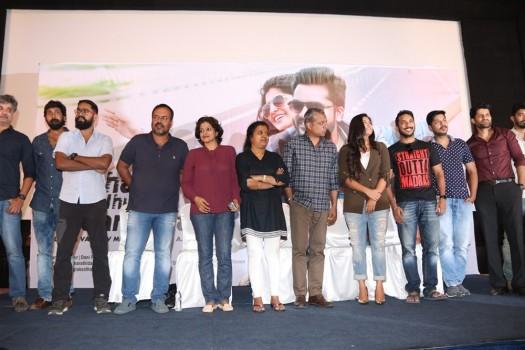 Tamil movie Achcham Yenbadhu Madamaiyada (AYM) press meet held at Chennai. Celebs like Gautham Menon, Manjima Mohan, Dani Raymond Joseph, Sathish Krishnan, Rajeevan, Thamarai, Azhagiya Koothan, Uthara Menon, Hafeez, Suren and others graced the event.
