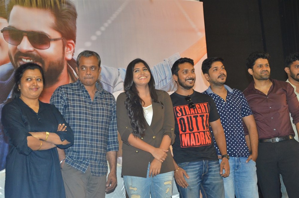 Tamil movie Achcham Yenbadhu Madamaiyada (AYM) press meet held at Chennai. Celebs like Gautham Menon, Manjima Mohan, Dani Raymond Joseph, Sathish Krishnan, Rajeevan, Thamarai, Azhagiya Koothan, Uthara Menon, Hafeez, Suren and others graced the event. Yenbadhu Madamaiyada,Yenbadhu Madamaiyada press meet,AYM,AYM press meet,Dani Raymond Joseph,Sathish Krishnan,Rajeevan,Thamarai,Azhagiya Koothan